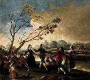 Francisco de goya y Lucientes Dance of the Majos at the Banks of Manzanares Sweden oil painting artist